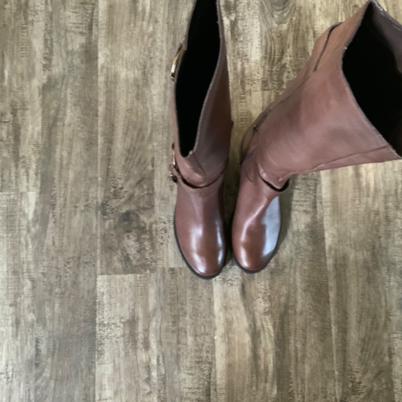 Brown Leather Nine West Boots - Picture 2 of 4